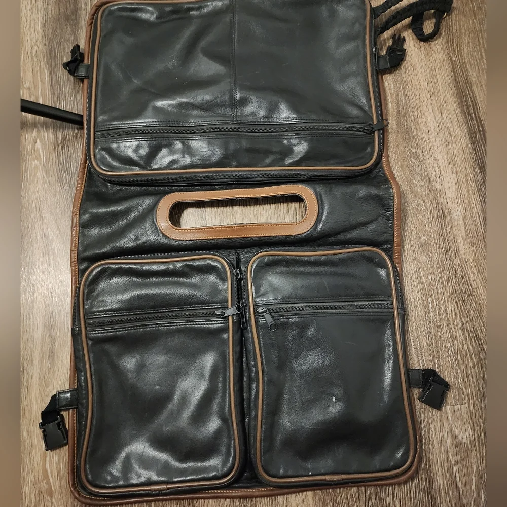 Vintage Leather Suitcase Saddle Bag